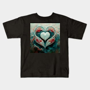 Water Hearts Of Love 5 Kids T-Shirt